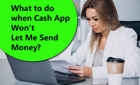 Cash app won't let me send money