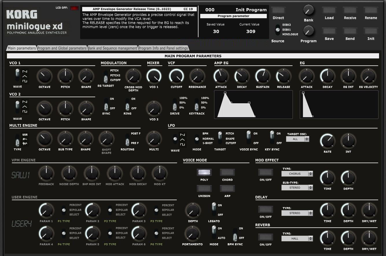 open current bank microkorg sound editor